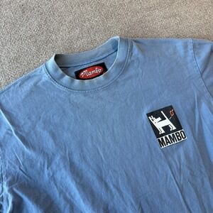 Vintage Mambo Blue Graphic‎ T- shirt Men's Size Medium